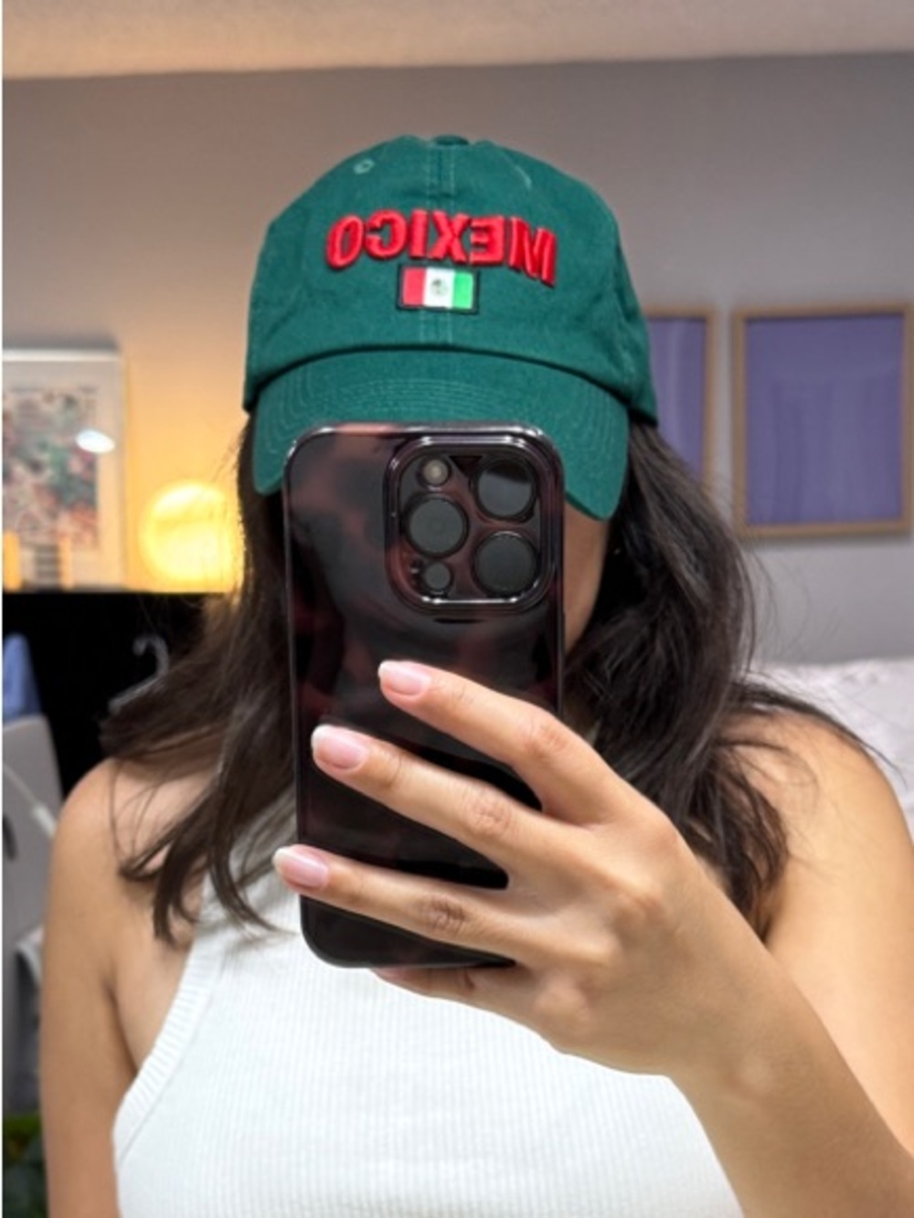 Mexico Embroidered Green Baseball Cap - Picture 7 of 7
